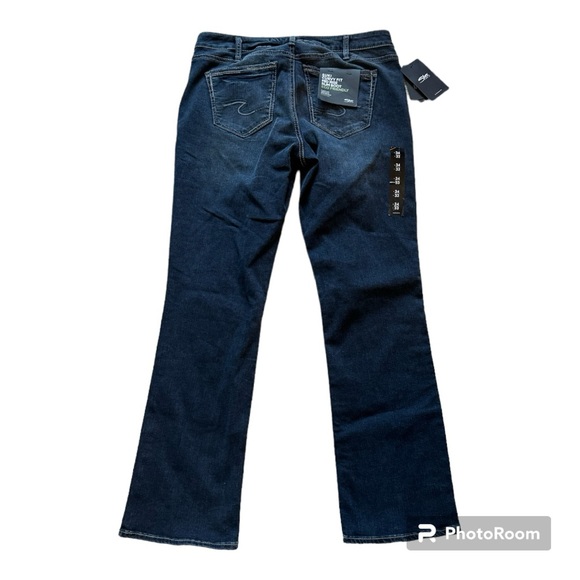 Silver Jeans Suki Curvy Fit Mid-rise Slim Boot Jean - Size W 34 L 33 NWT - Picture 6 of 12